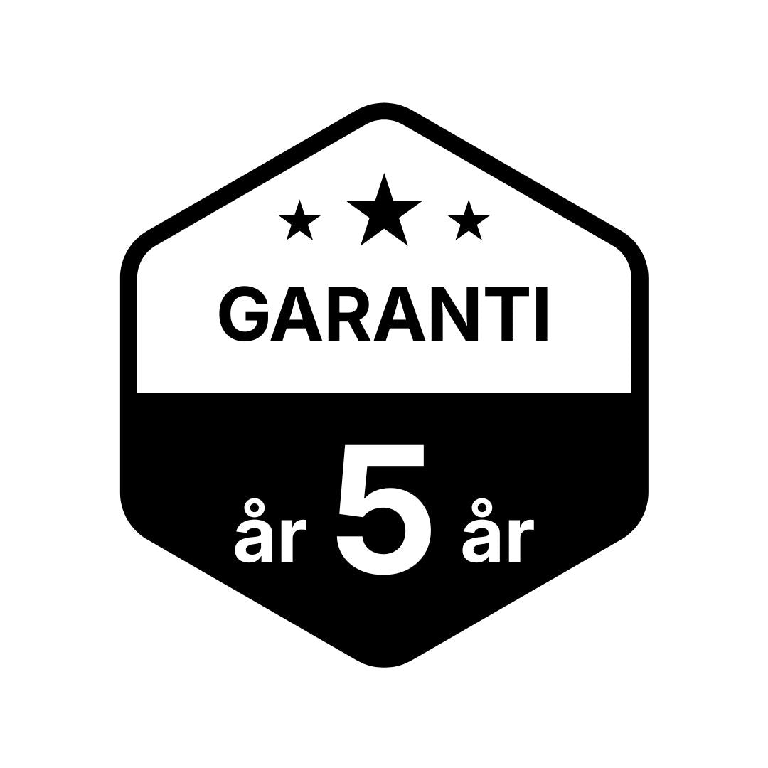 5 års garanti