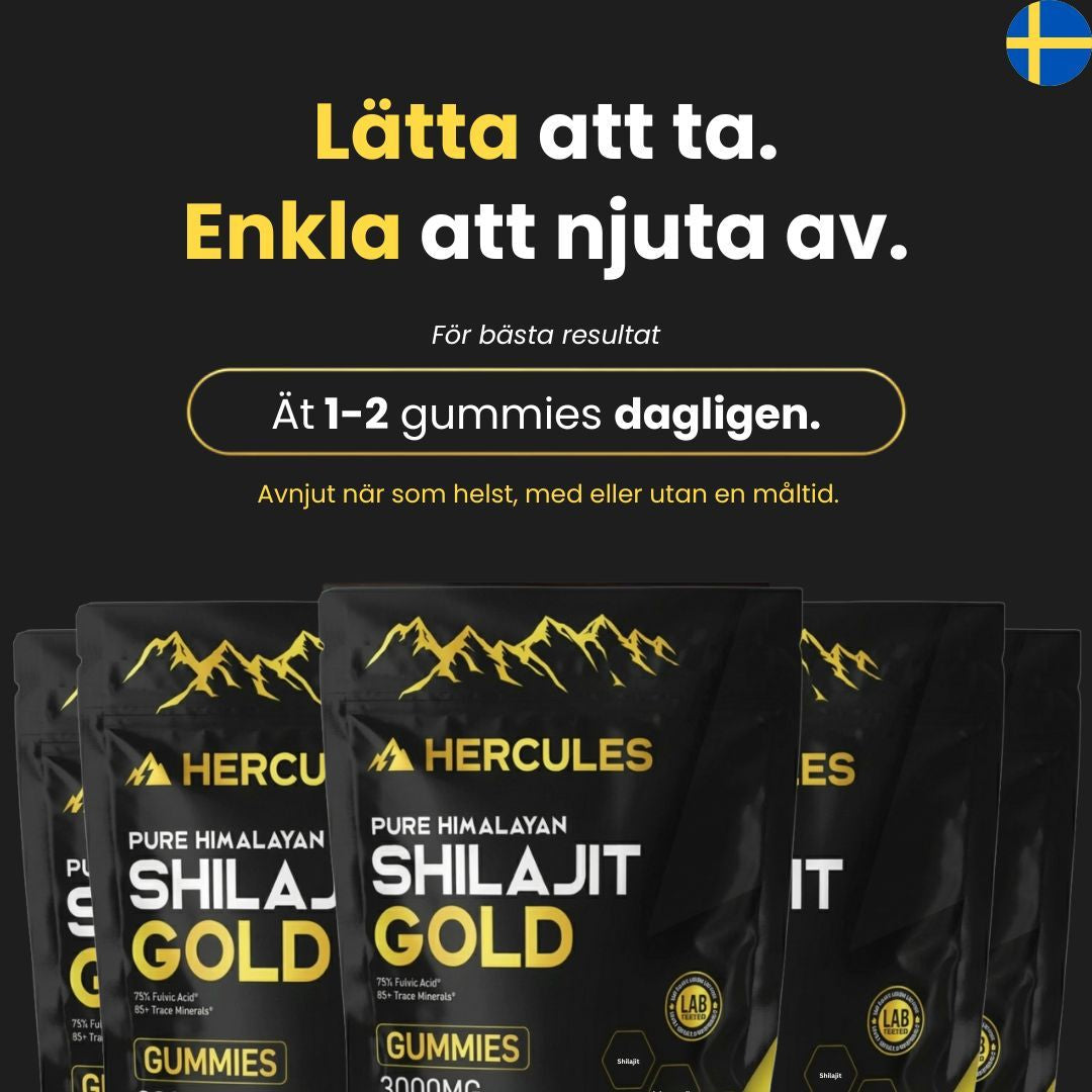 6 i 1 Naturliga Shilajit Gummies