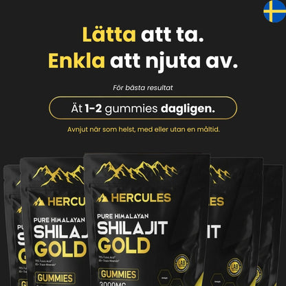 6 i 1 Naturliga Shilajit Gummies