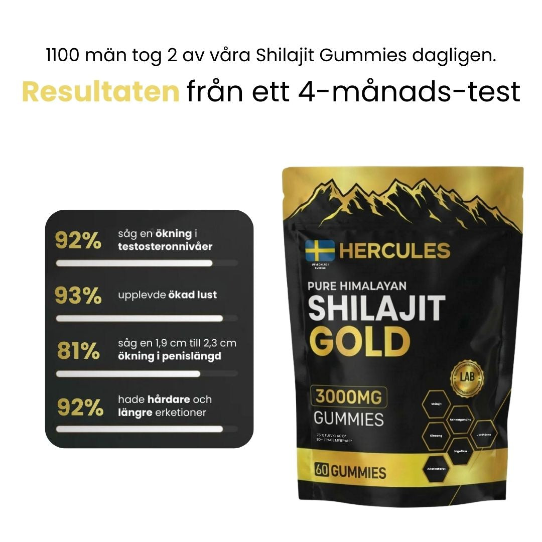 HERCULES 6 i 1 Naturliga Shilajit Gummies