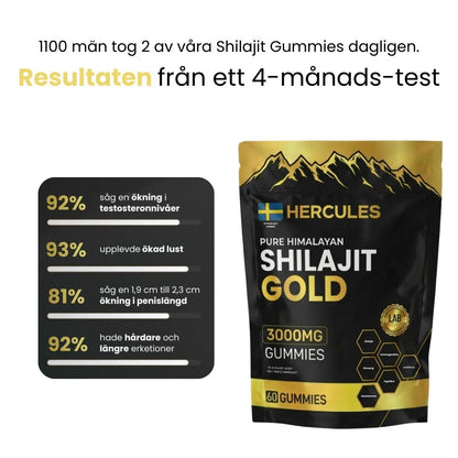 HERCULES 6 i 1 Naturliga Shilajit Gummies