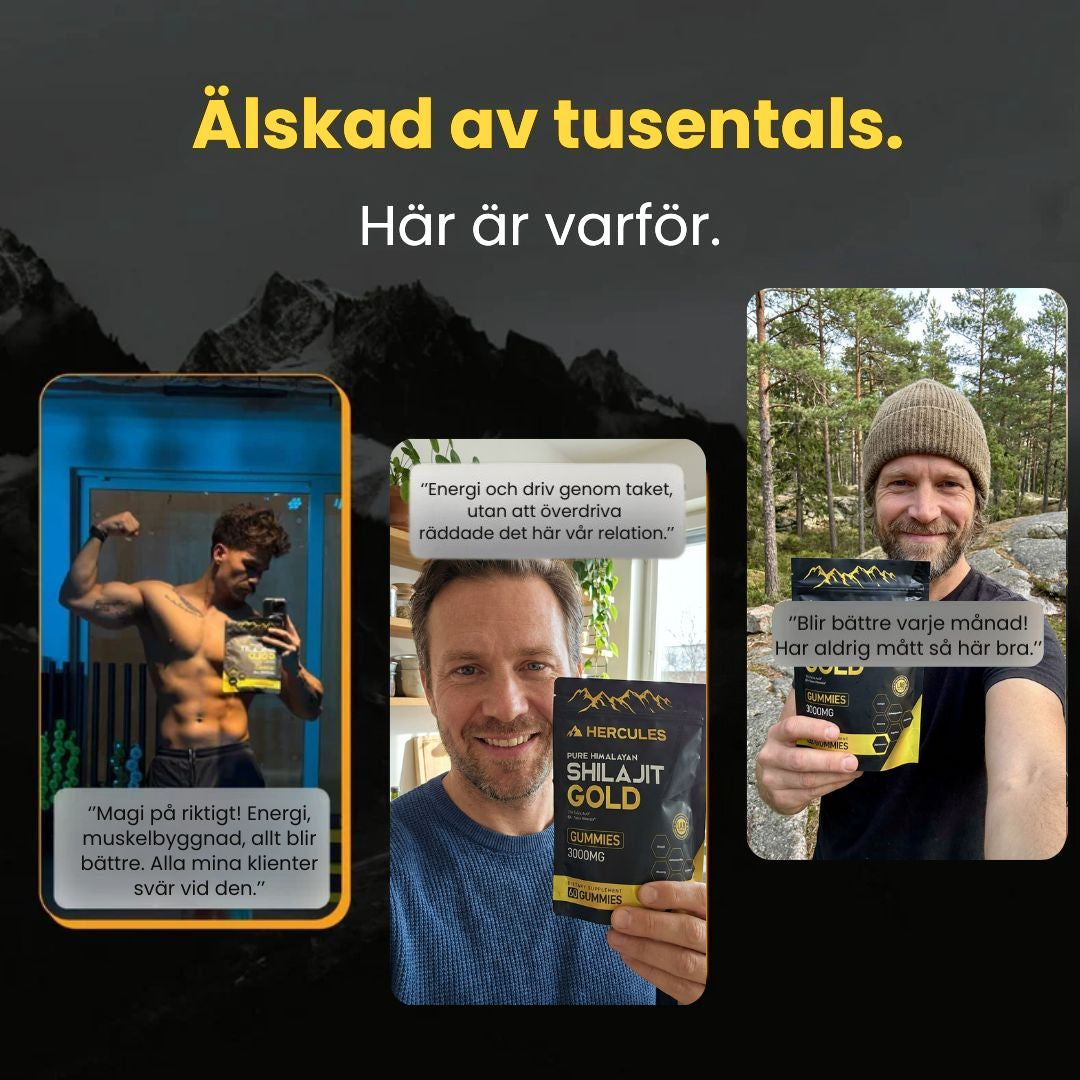 6 i 1 Naturliga Shilajit Gummies