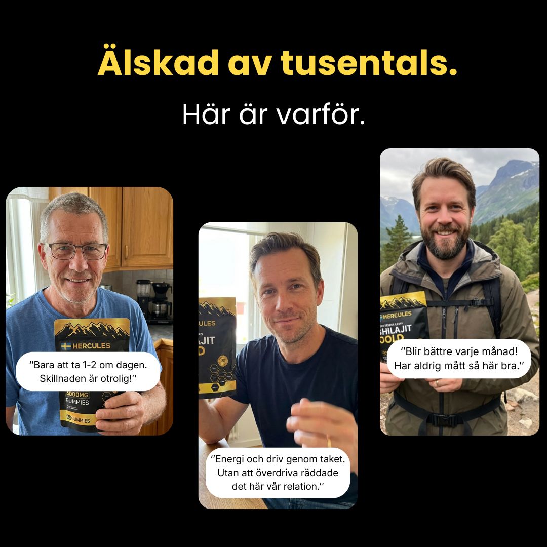 HERCULES 6 i 1 Naturliga Shilajit Gummies