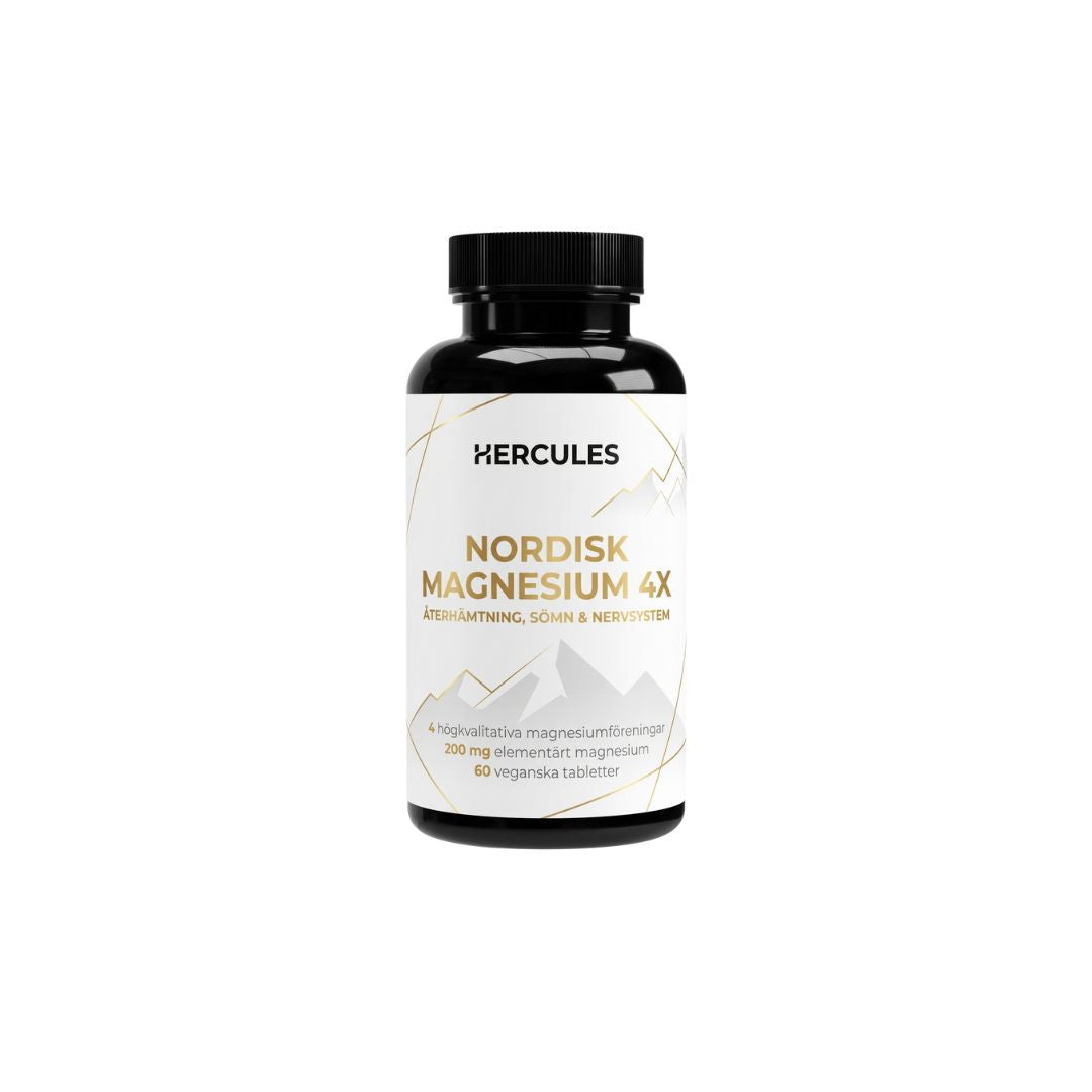 Nordisk Magnesium 4X - Återhämtning, Sömn & Nervsystem
