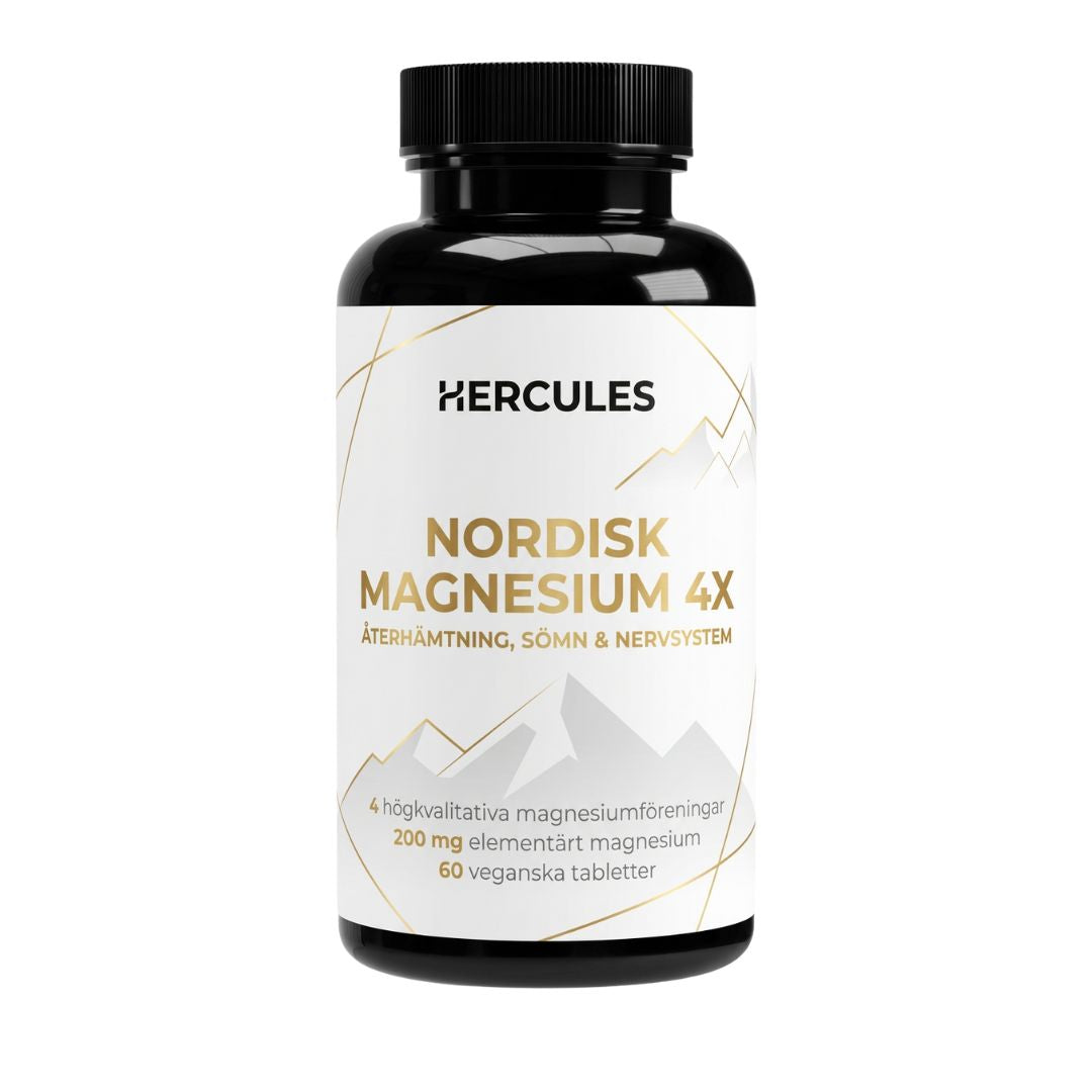 Nordisk Magnesium 4X – Återhämtning, Sömn & Nervsystem