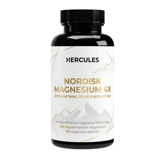 Nordisk Magnesium 4X – Återhämtning, Sömn & Nervsystem
