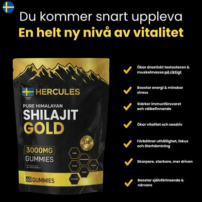HERCULES 6 i 1 Naturliga Shilajit Gummies