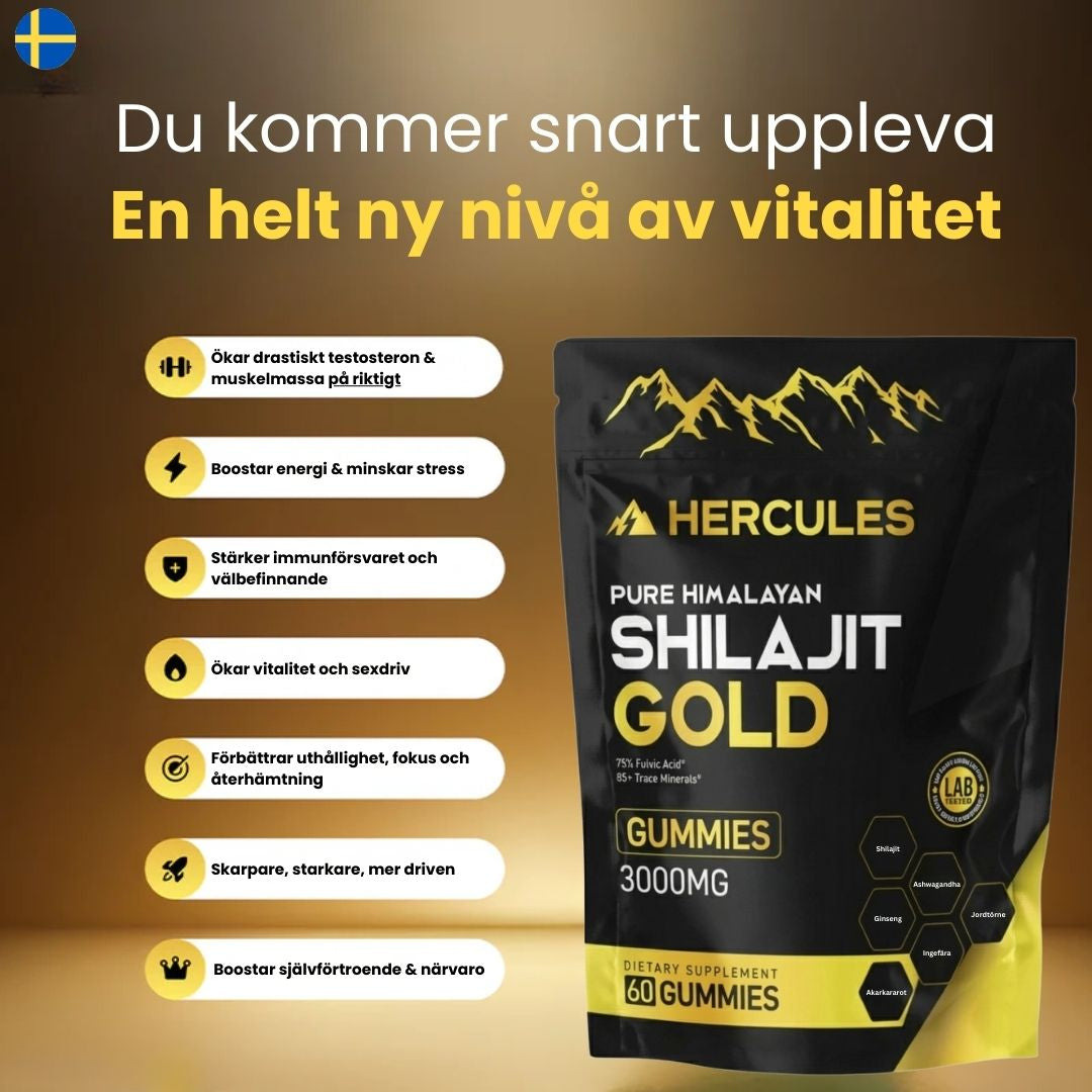 6 i 1 Naturliga Shilajit Gummies