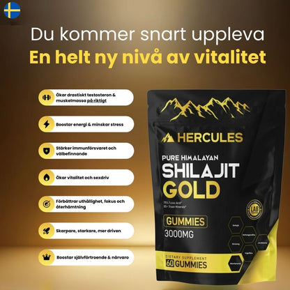 6 i 1 Naturliga Shilajit Gummies