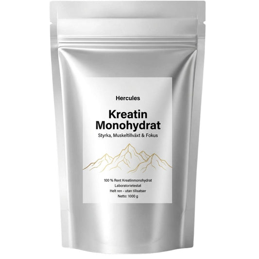 Kreatin Monohydrat 1000g – Styrka, Muskeltillväxt & Fokus