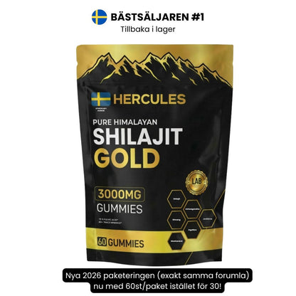 HERCULES 6 i 1 Naturliga Shilajit Gummies